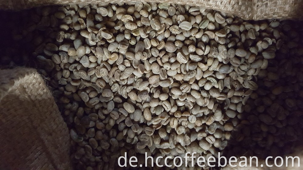 Kolumbien Kaffeebohnen, Arabica-Kaffeebohnen, grüne Kaffeebohnen, Kaffeefabrik
